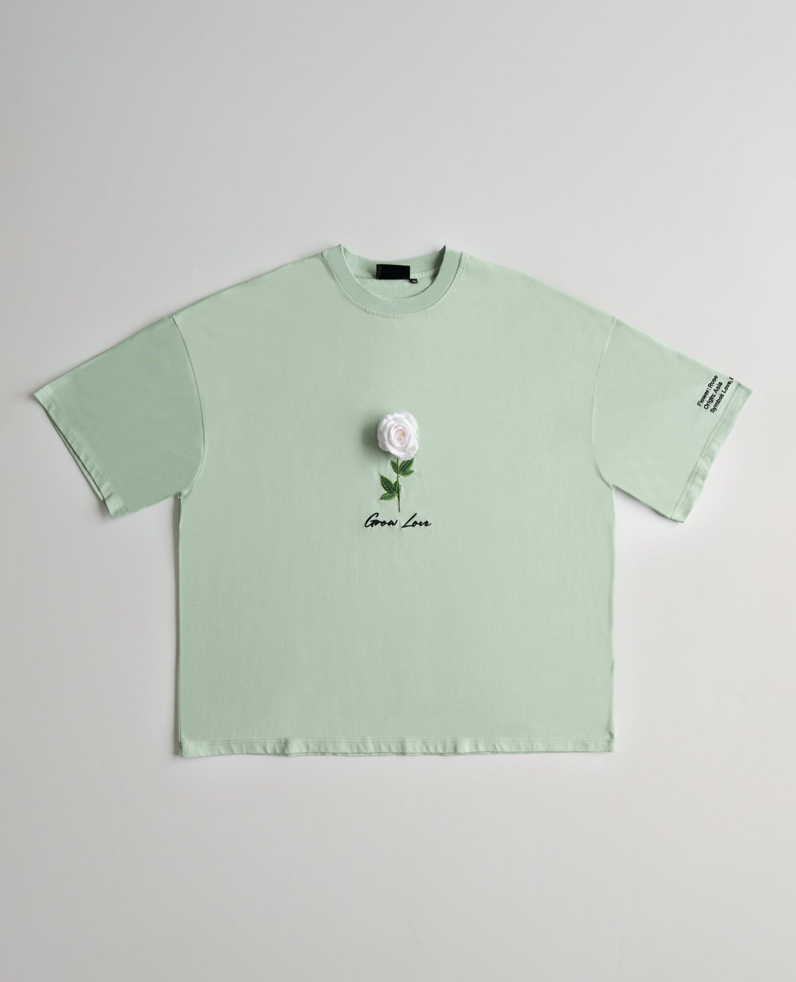 Sage Green Box Tee – Below the Bloom (+1 Flower) — view 4