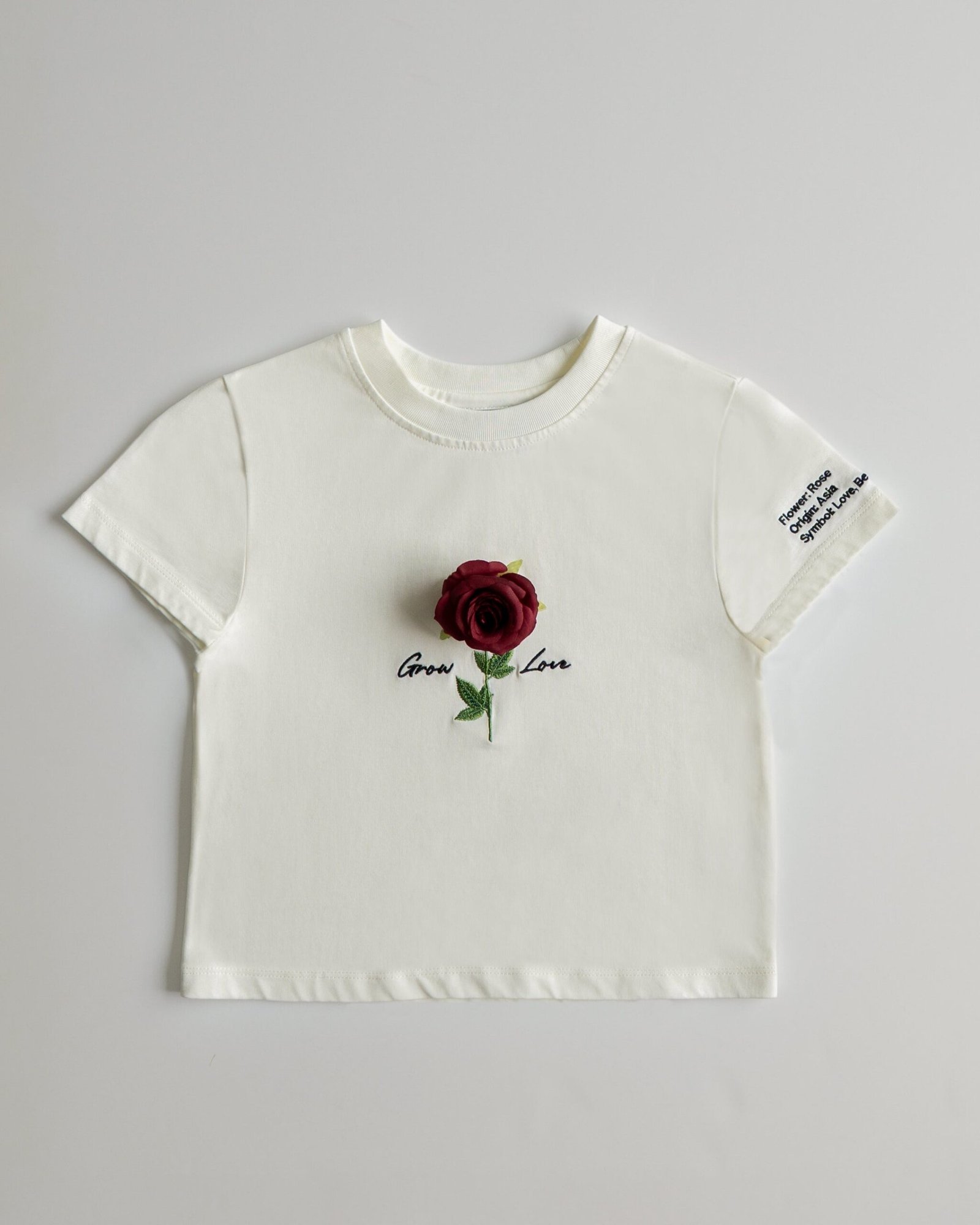 Off White Short Tee – In Between Bloom (+1 Flower) — view 5