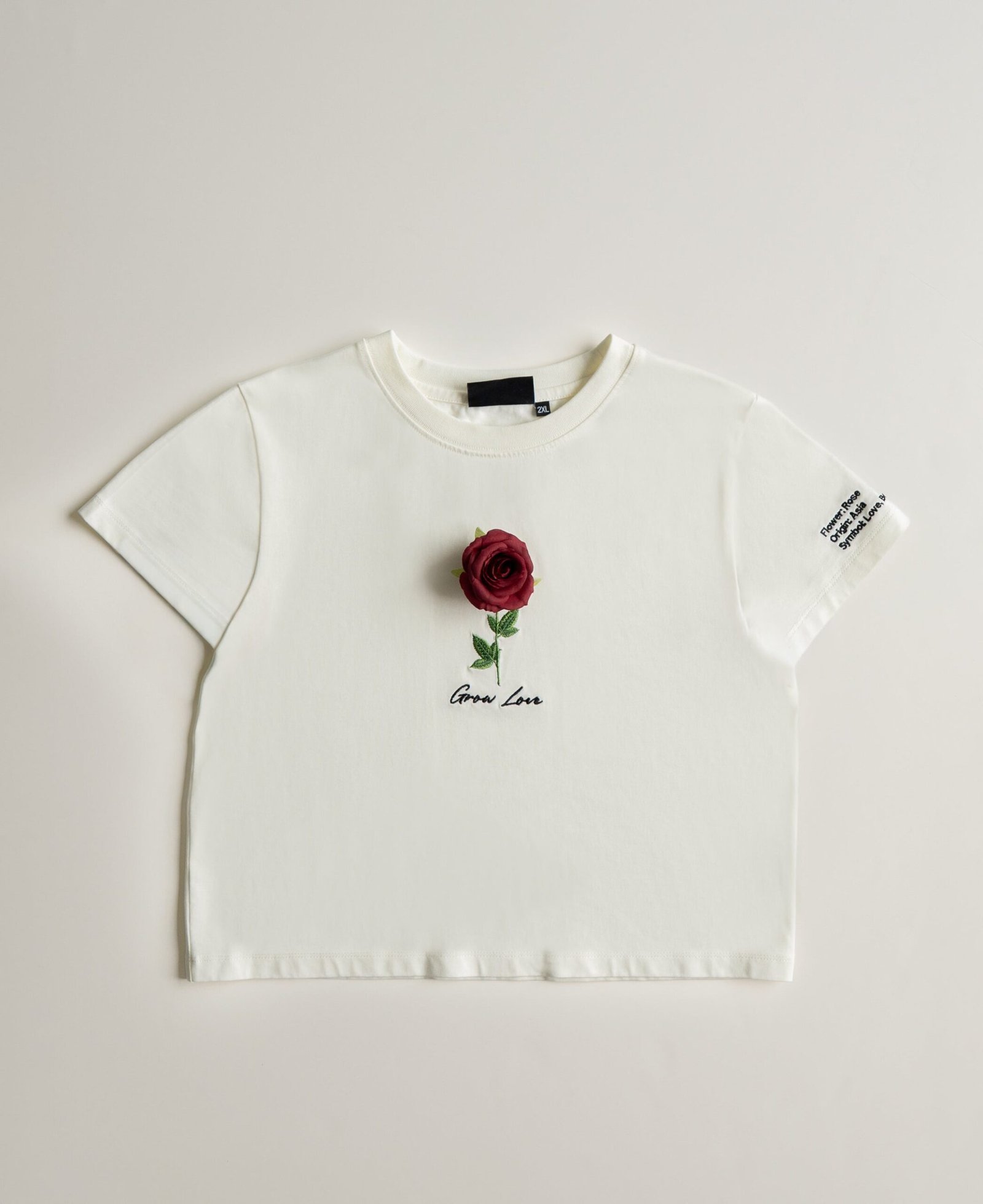 Off White Short Tee – Below the Bloom (+1 Flower) — view 11