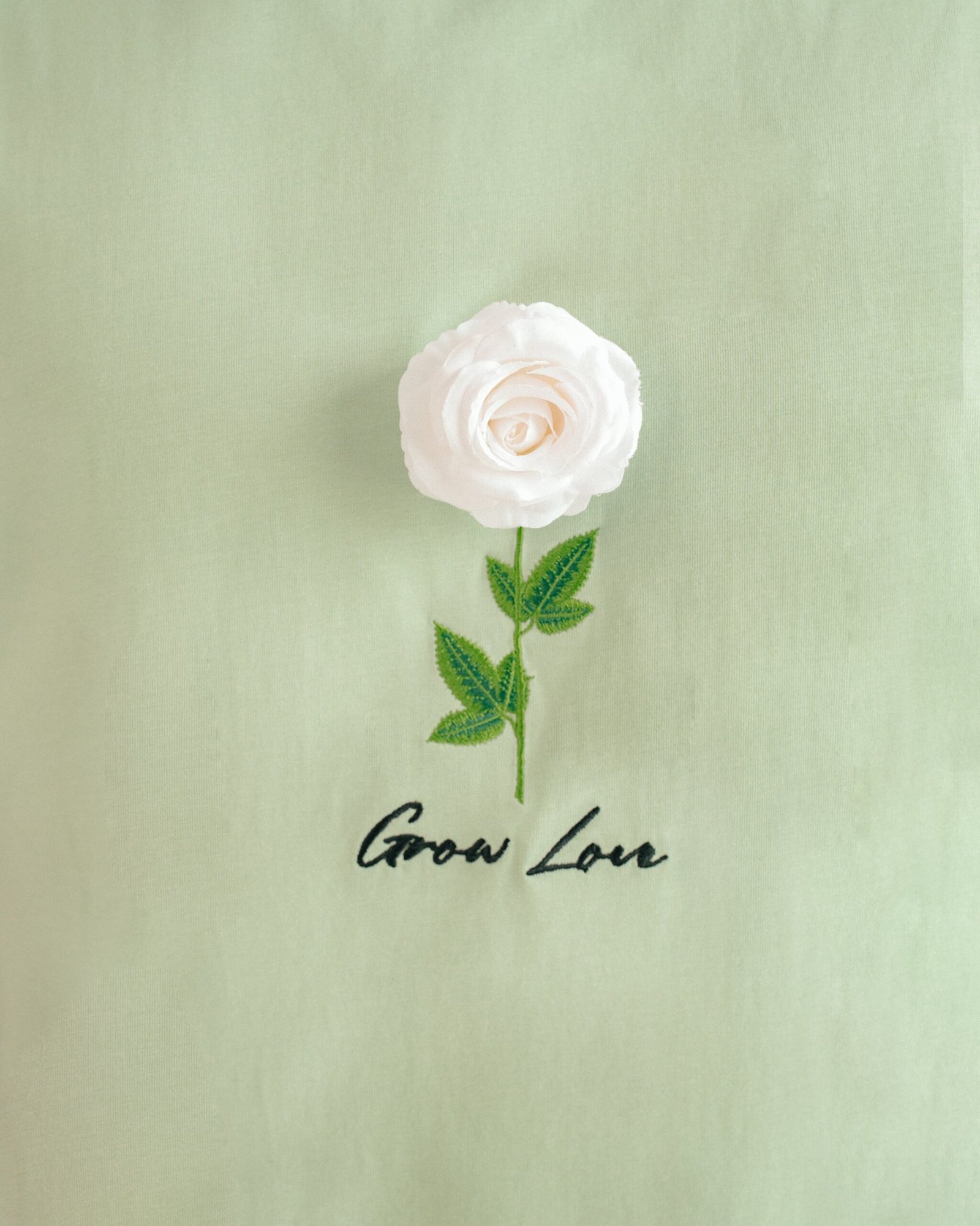 Sage Green Box Tee – Below the Bloom (+1 Flower) — view 2