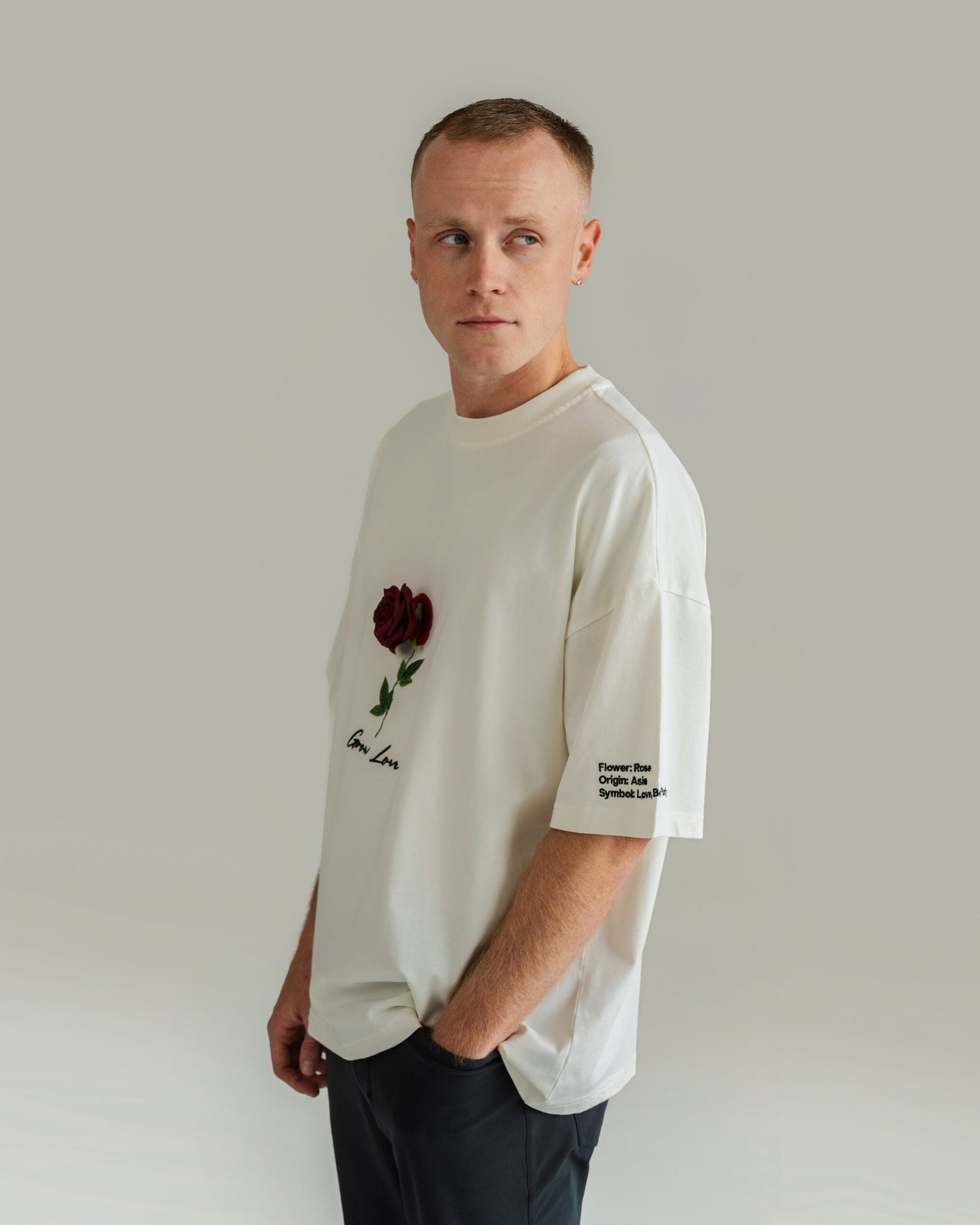 Off White Box Tee – Below the Bloom (+1 Flower)