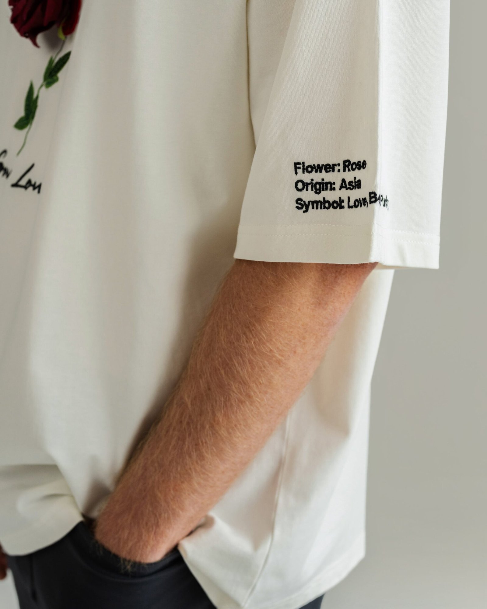 Off White Box Tee – Below the Bloom (+1 Flower) — view 3
