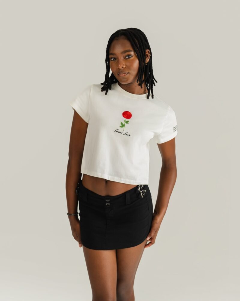 Off White Short Tee – Below the Bloom (Shirt Only)