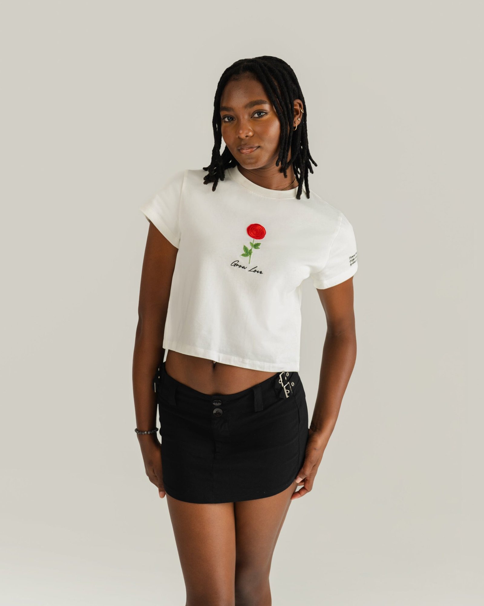 Off White Short Tee – Below the Bloom (Shirt Only)