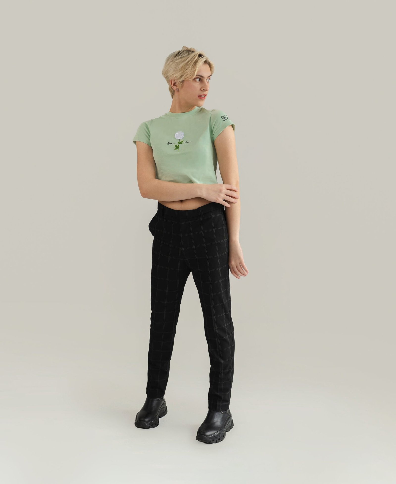 Sage Green Short Tee – In Between Bloom (Shirt Only)