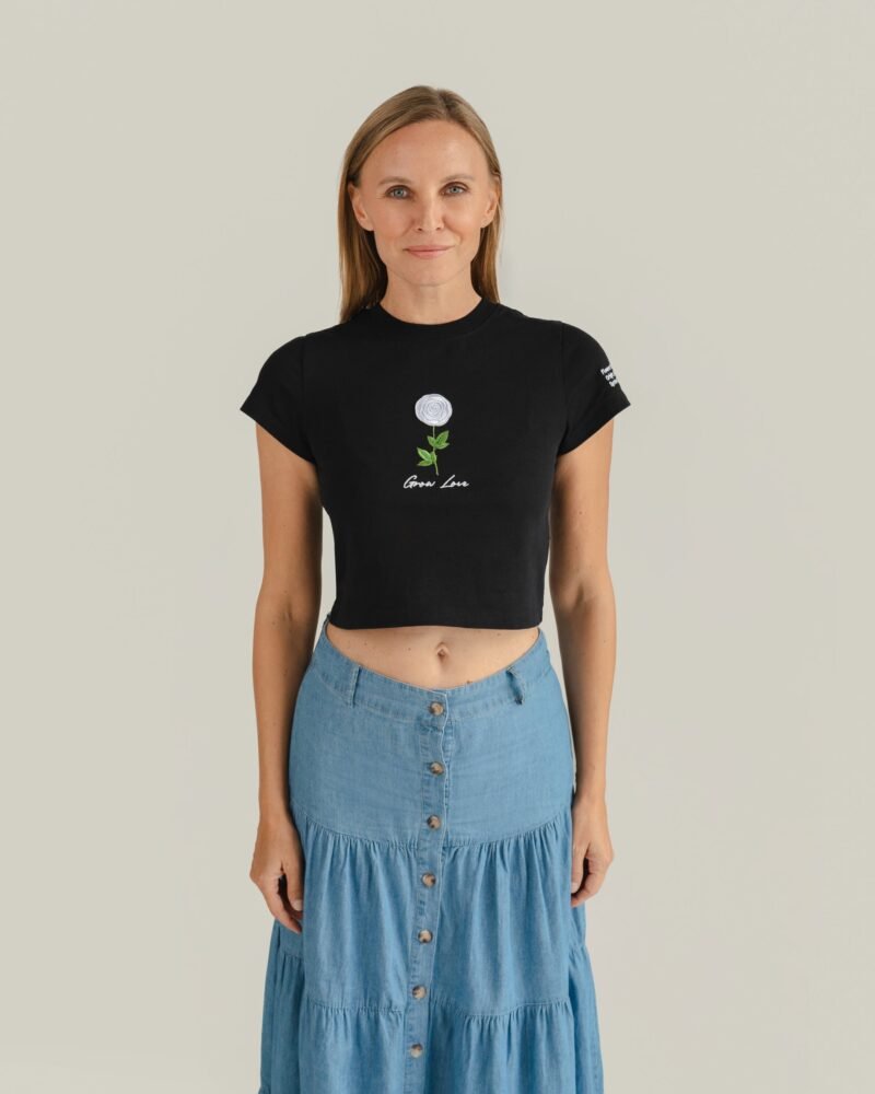 Black Short Tee – Below the Bloom (Shirt Only)