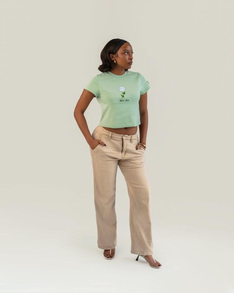 Sage Green Short Tee – Below the Bloom (Shirt Only)