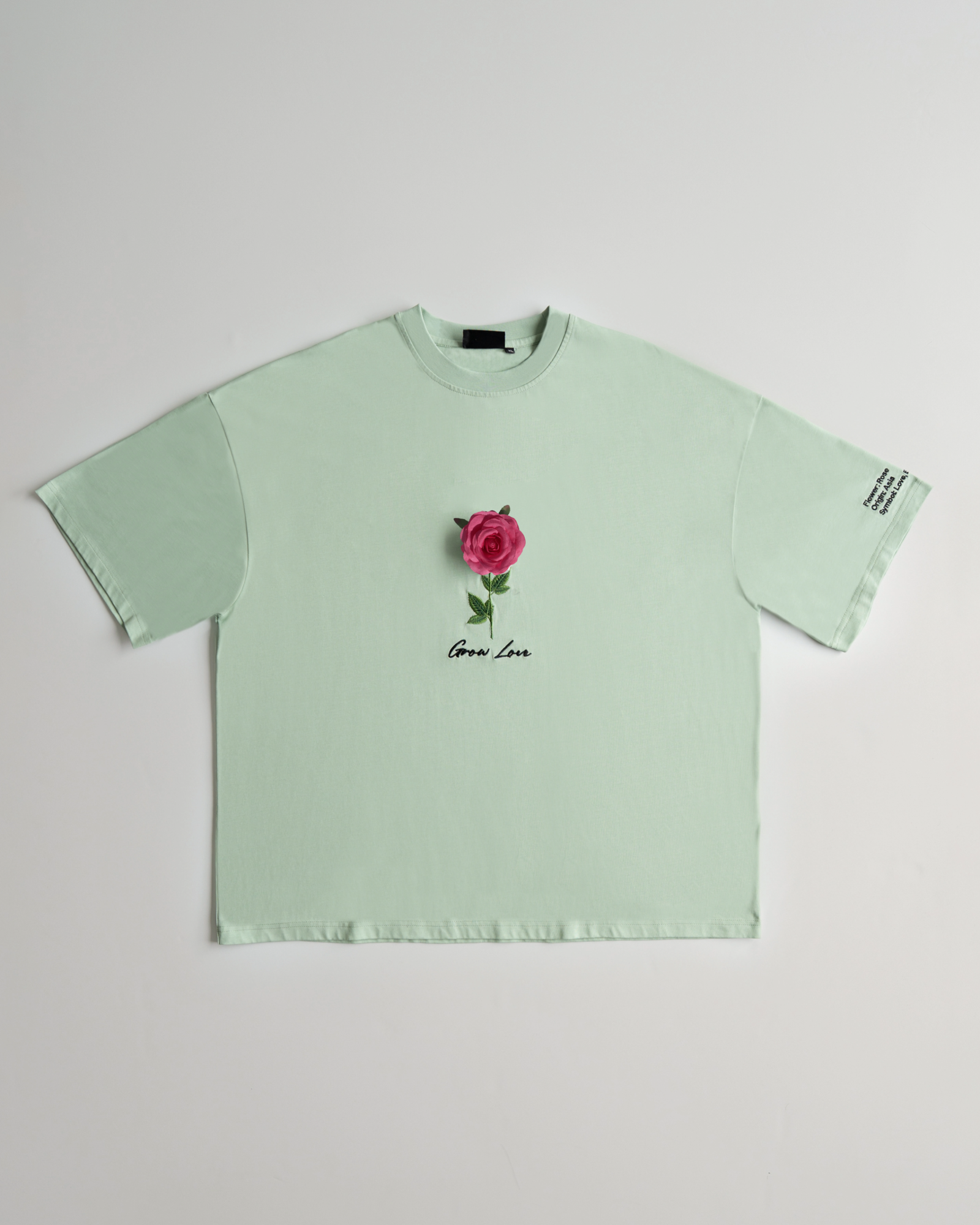 Sage Green Box Tee – Below the Bloom (+1 Flower) — view 5