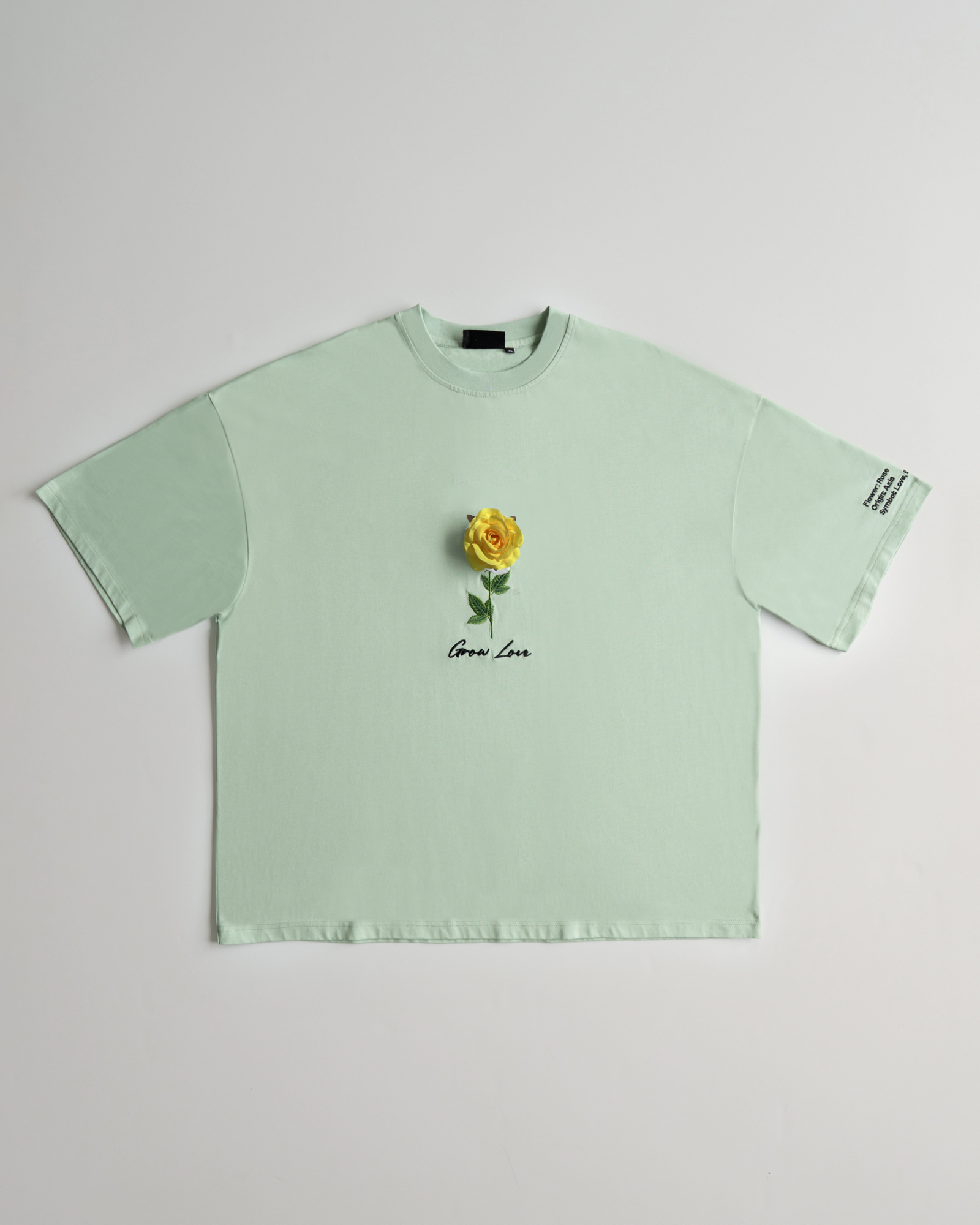 Sage Green Box Tee – Below the Bloom (+1 Flower) — view 7