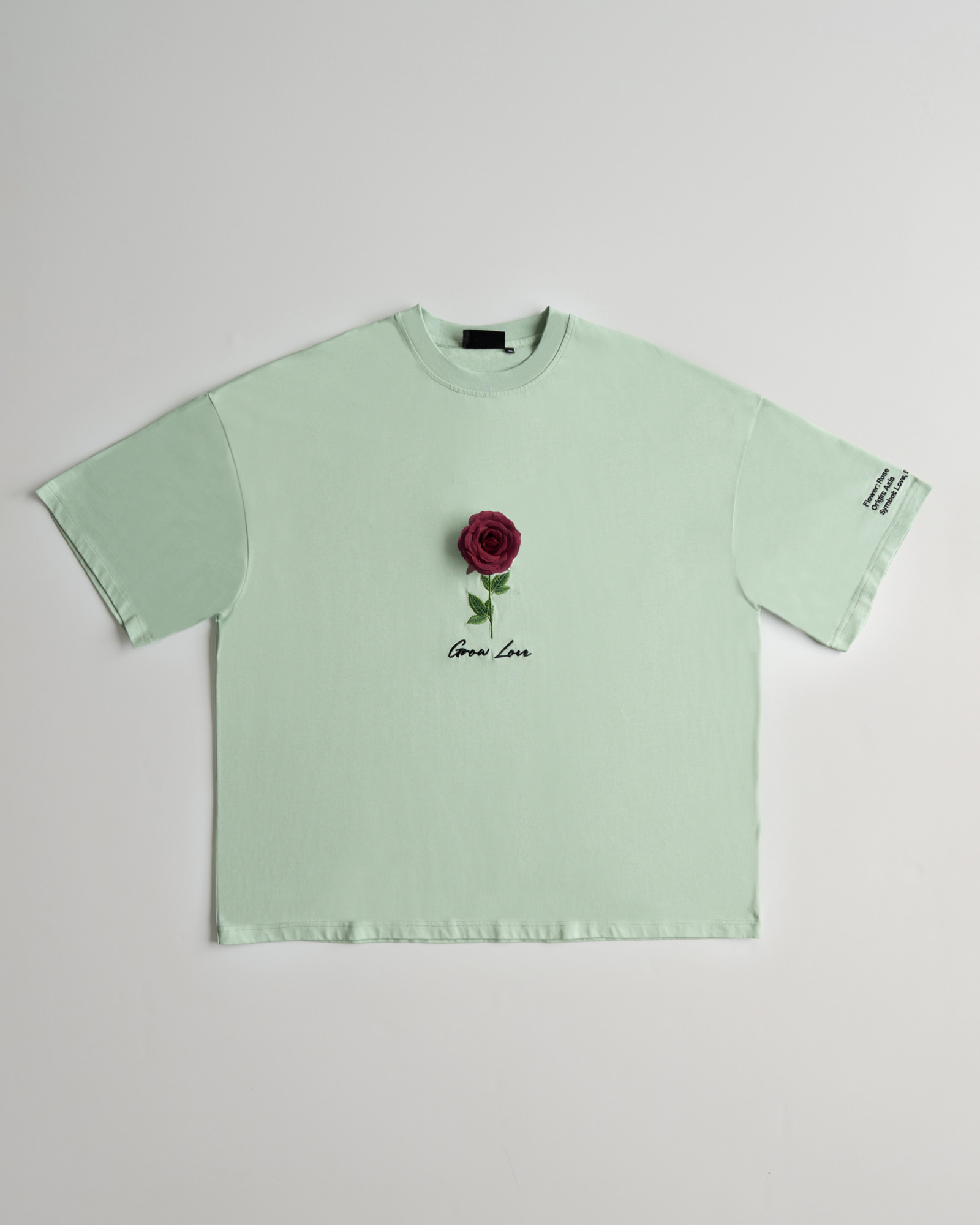 Sage Green Box Tee – Below the Bloom (+1 Flower) — view 8