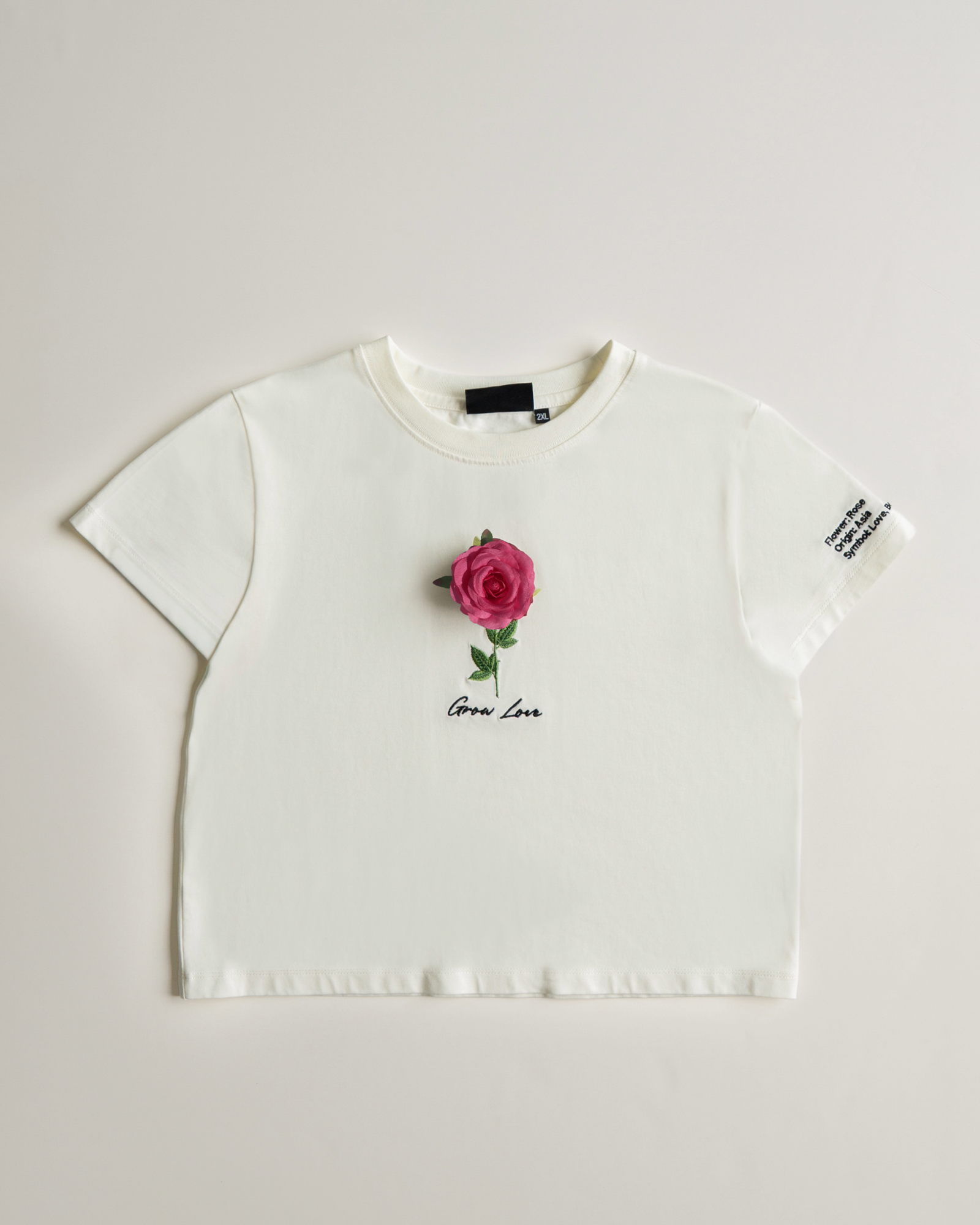 Off White Short Tee – Below the Bloom (+1 Flower) — view 7