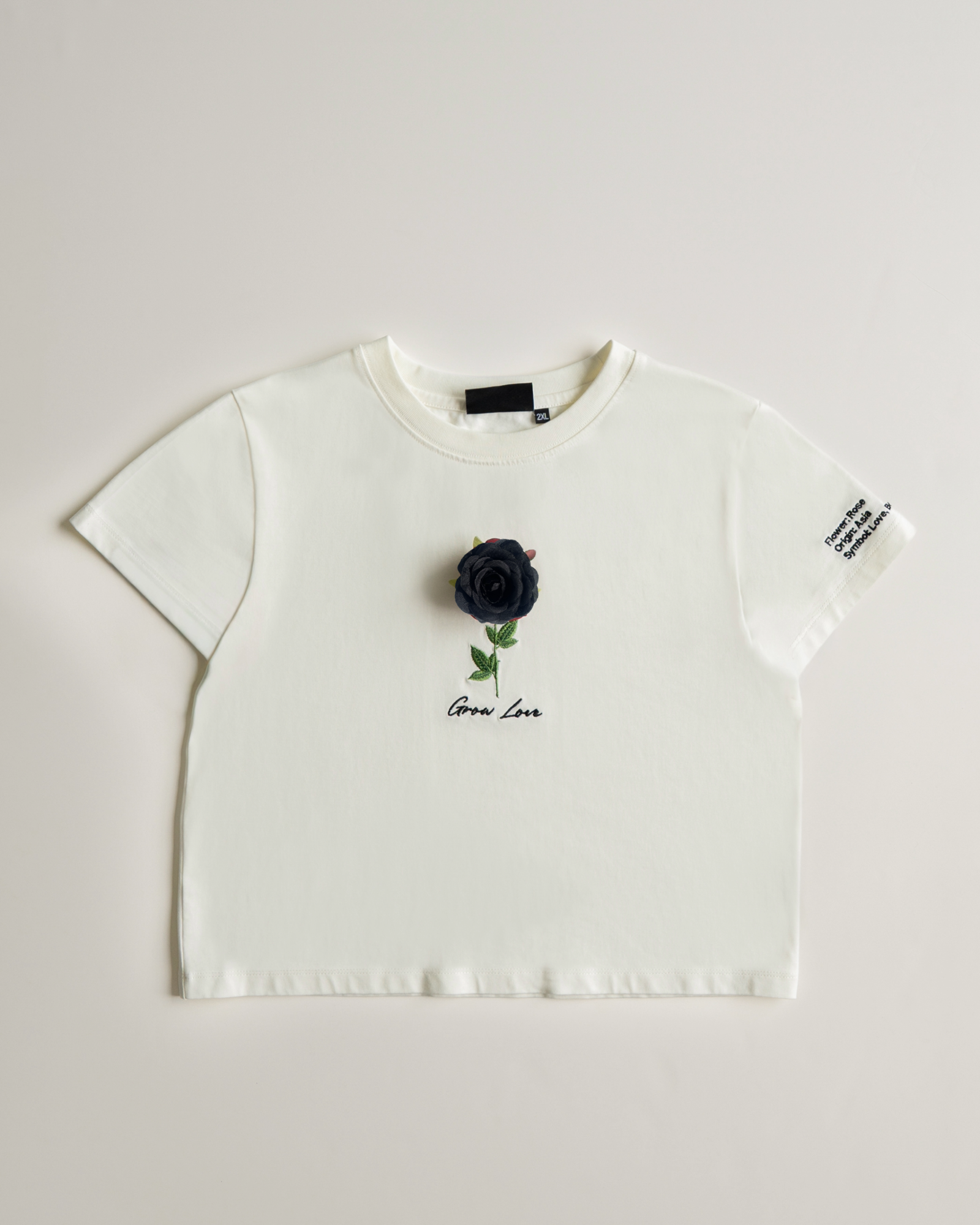 Off White Short Tee – Below the Bloom (+1 Flower) — view 8