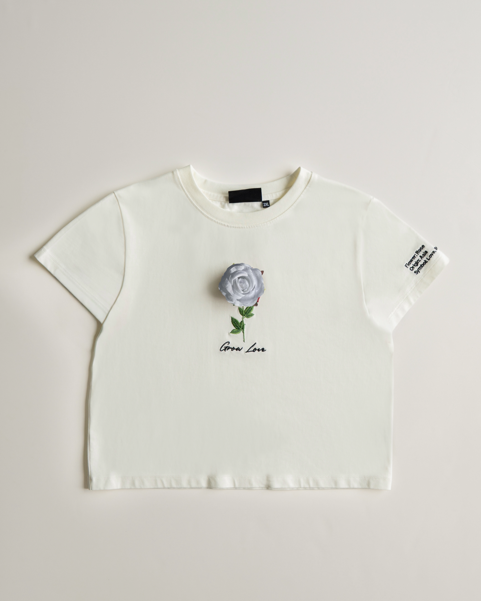 Off White Short Tee – Below the Bloom (+1 Flower) — view 10