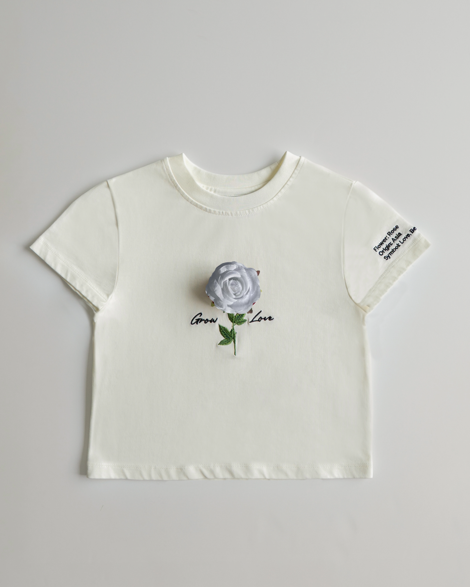 Off White Short Tee – In Between Bloom (+1 Flower) — view 6
