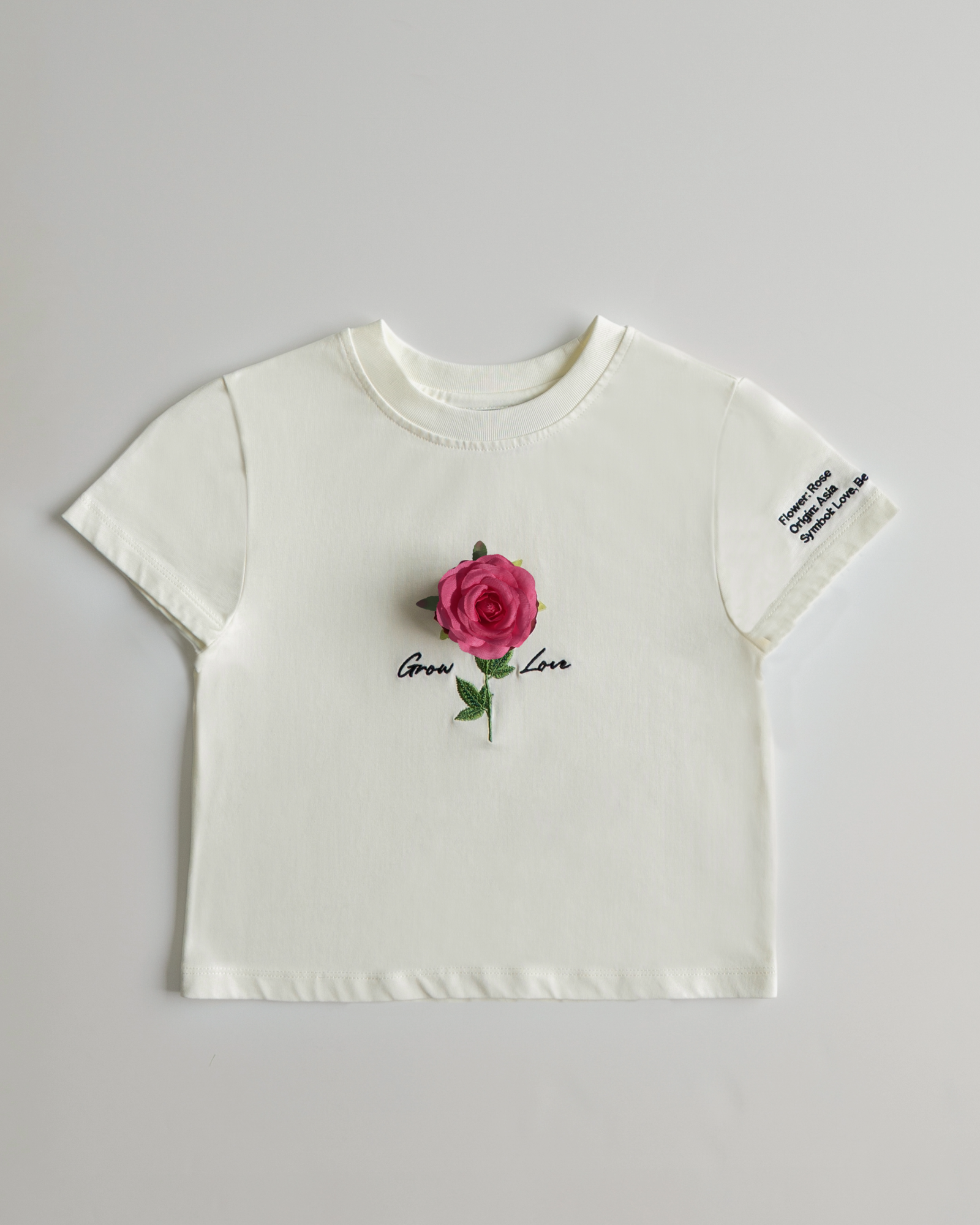 Off White Short Tee – In Between Bloom (+1 Flower) — view 9
