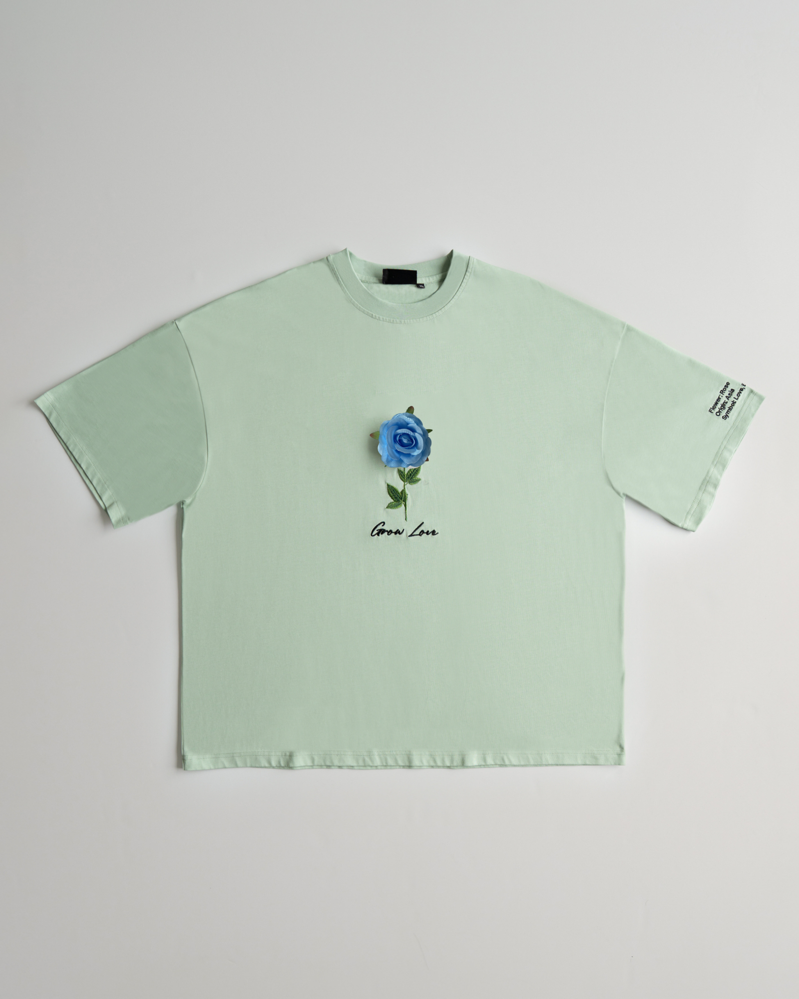 Sage Green Box Tee – Below the Bloom (+1 Flower) — view 9