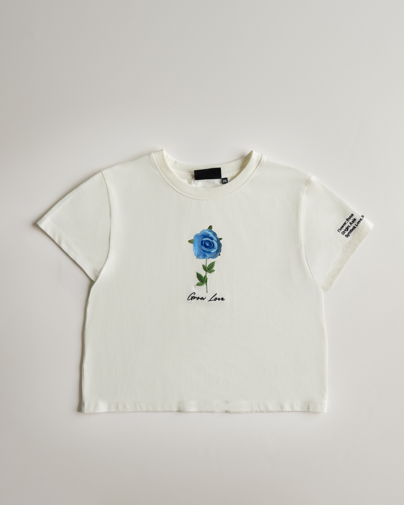 Off White Short Tee – Below the Bloom (+1 Flower) — view 12